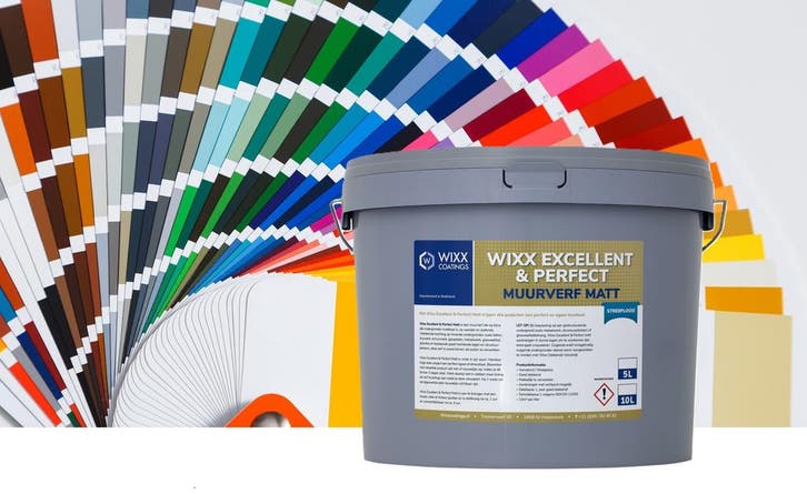 Wixx Excellent en Perfect Muurverf Matt 5L, Doe-het-zelf en Bouw, Verf, Beits en Lak, Nieuw, Verzenden