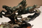 splendida scultura in green stone - groene steen - China