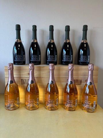 Marcato, Metodo Classico Collezione: 5x Nature, 2013 x5 Rosé, Verzamelen, Nieuw