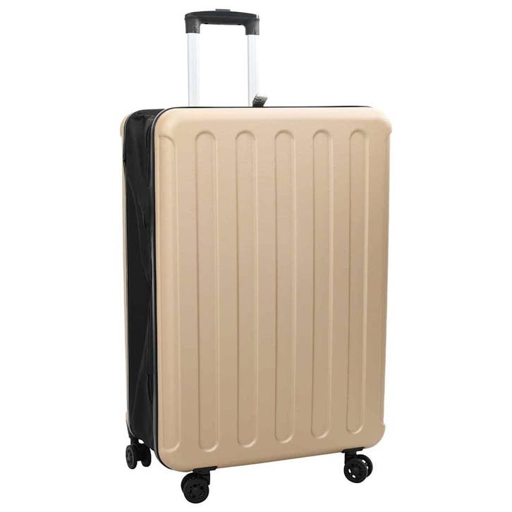 vidaXL Koffer met slot champagne 50 x 30 x 76 cm ABS, Handtassen en Accessoires, Koffers, Nieuw, Verzenden