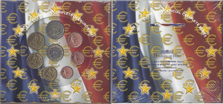 France Coffret Euro Brillant Universel 2003 8 Pieces Occa..., Postzegels en Munten, Munten | Europa | Euromunten, België, Verzenden