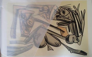 Antonio Saura (1930-1998) - Kafka, Tagebucher,