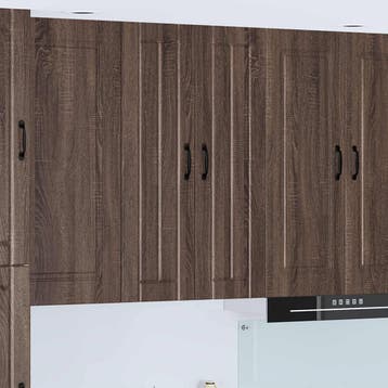 vidaXL Wandkast LUCCA Bruin eiken 60 x 31 x 100 cm Bewerkt, Verzenden