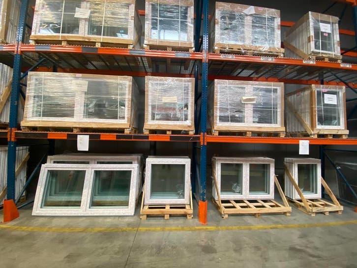 pvc ramen, deuren, schuiframen Nieuw Jet Black ral 9005l, Bricolage & Construction, Vitres, Châssis & Fenêtres, Enlèvement ou Envoi