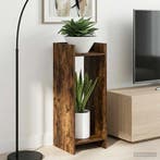 vidaXL Plantenstand Gerookte Eik 30 x 30 x 80 cm, Verzenden