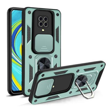 Xiaomi Redmi Note 9 Pro Max - Armor Hoesje met Kickstand en, Verzenden