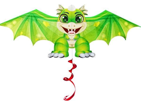 Veiling - Dinosaurusvlieger groen, Sport en Fitness, Vliegeren, Nieuw