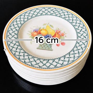 Villeroy & Boch - Plat (6) - Basket - Porcelaine - Plato cm, Antiquités & Art