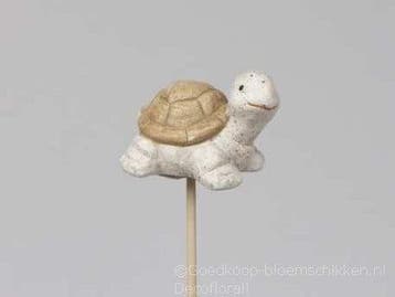 Bijsteker Schildpad op stok doos 12 stuks, Maison & Meubles