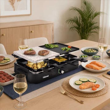 Tristar raclette- en gourmetset met steengrill - 1200 - 1400, Huis en Inrichting, Verzenden, Nieuw
