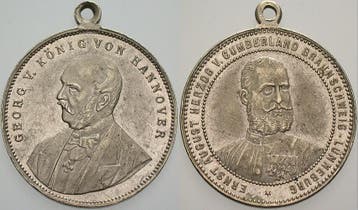 Verzilverte Messingmedaille ohne Jahr Braunschweig-calenb..., Verzenden