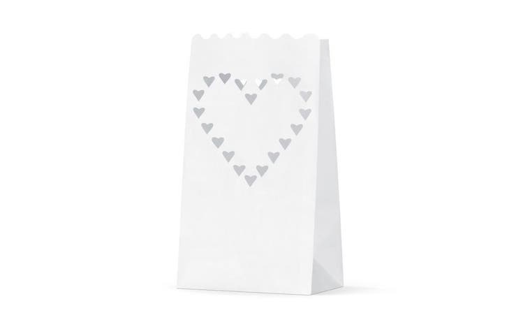 Candle Bags Hartjes 26cm 10st, Hobby & Loisirs créatifs, Articles de fête, Envoi