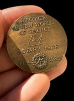 Curieus en dienstbare artistieke medaille Rotary