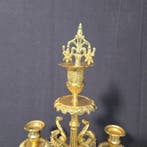 Klok (2) Regency stijl - Verguld brons - 1850-1900 - Top in, Antiquités & Art