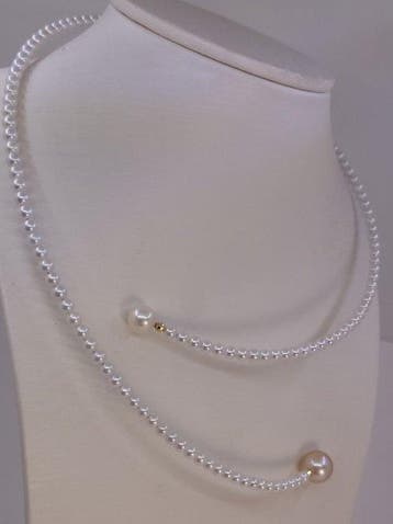 Collier - 18 carats Or jaune, Perle dorée de la mer du Sud, Nieuw