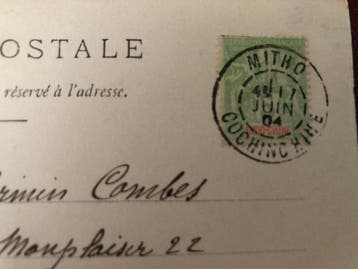 Cochinchine 1901/1905 - Cochonchine en Tonkin, CP en lettres