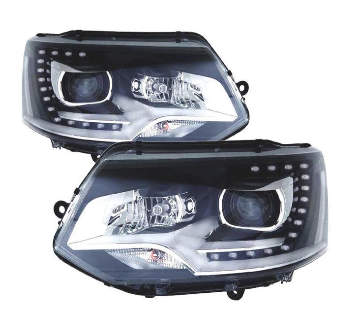 PHARES POUR VOLKSWAGEN VW TRANSPORTER T5 10-15 DAYLIGHT LED, Autos : Pièces & Accessoires, Éclairage, Envoi