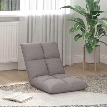 vidaXL Verstelbare vloostoel Taupe Stof, Huis en Inrichting, Verzenden, Nieuw