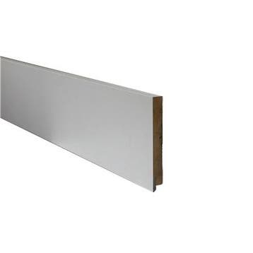 Oppio Witte folieplint watervast Amsterdam 14x120x2400mm, Doe-het-zelf en Bouw, Plinten en Afwerking, Ophalen of Verzenden, Nieuw