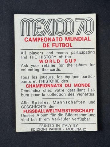 1970 Panini Mexico 70 World Cup, - Romania: Bujor Halmageanu, Nieuw