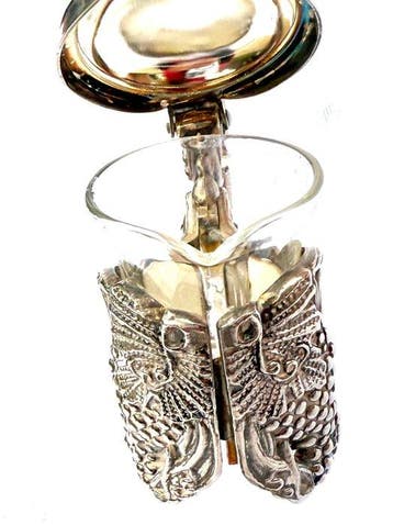 Karaf - Glas, Belle Époque decanteerkan, Art Nouveau
