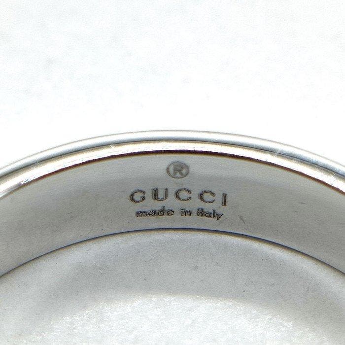 Gucci - Bague - 18 carats Or blanc - icône, Handtassen en Accessoires, Ringen