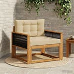 vidaXL Buiten Midden Sofa Naturel, Verzenden, Nieuw
