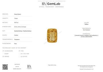 Zonder minimumprijs - 1 pcs Geel, Oranje Citrien - 54.07 ct, Nieuw