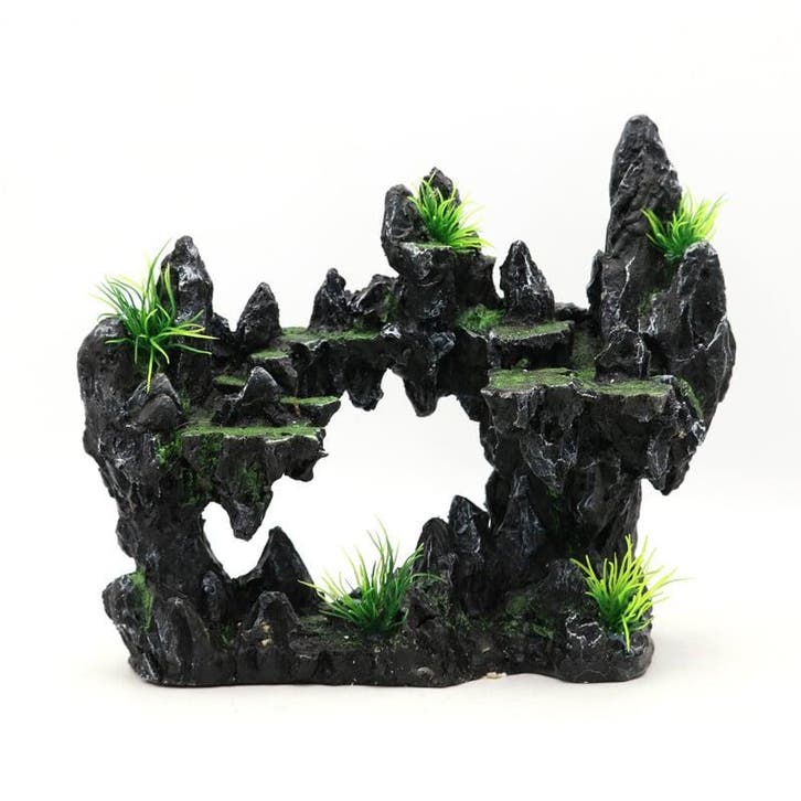 Rotsformatie 19cm / Aquariumdecoratie As-240 (Hardscaping), Animaux & Accessoires, Poissons | Aquariums & Accessoires, Envoi