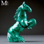 Sculpture en malachite - cheval - merveilleux travail de