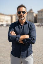 Cartier - Cartier Santos Titanium Aviator Occhiali da Sole, Nieuw