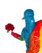 BlackLine Gallery - Beeldje - Flower Thrower - 23cm - Banksy