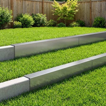 vidaXL Afdekprofiel voor tuinranden 10 st 100 x 15 x 15 cm, Verzenden