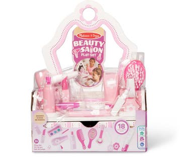 Melissa &amp; Doug Houten kaptafel - Met kindveilige spiegel, Verzenden, Zo goed als nieuw