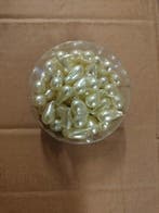 Hartjes Pearl 3D strooihartjes doosje 36 stuks 2-3 cm