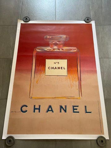 Andy Warhol - CHANEL (RED) Big size - Jaren 1990, Antiquités & Art, Art | Dessins & Photographie