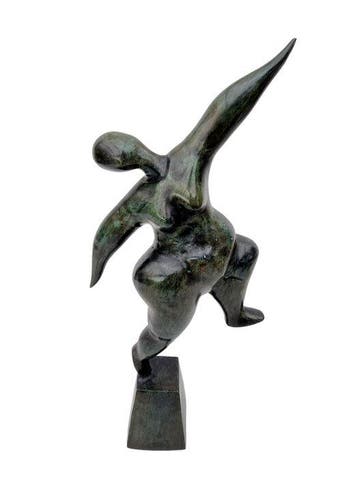 sculptuur, A modernist bronze - 53 cm - Brons