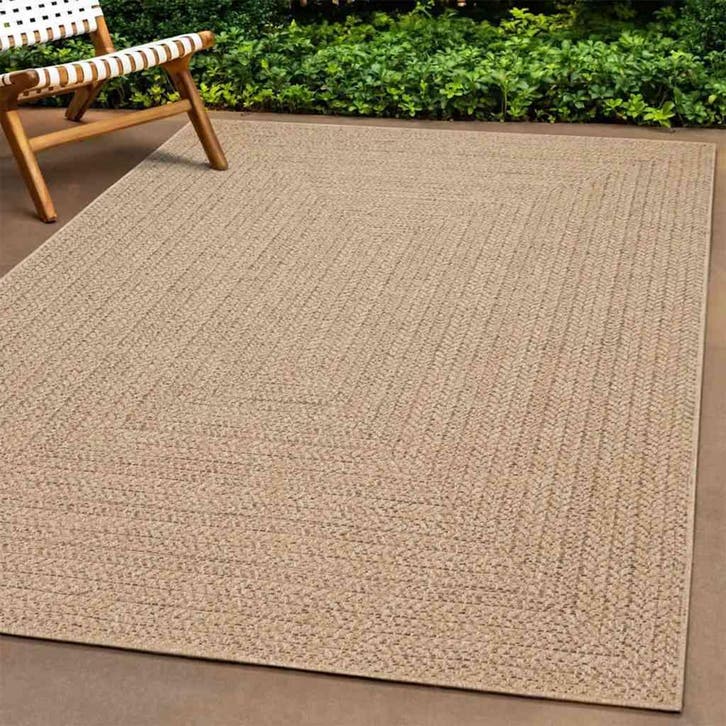 vidaXL Vloerkleed ZIZUR binnen en buiten 200x200 cm jute, Huis en Inrichting, Stoffering | Tapijten en Vloerkleden, Nieuw, Verzenden