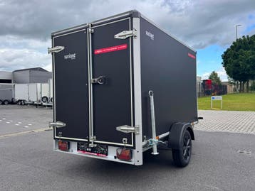Gesloten Aanhangwagen | Geremd | 750 kg | Dubbele Achterdeur, Ophalen