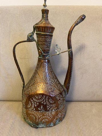 Ottomaanse waterkan (Ibrik/Aftaba) - Koper - Ottomaanse Rijk, Antiek en Kunst
