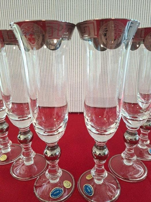 Drinkservies (6) - Glas, Antiek en Kunst, Antiek | Meubels | Tafels