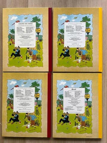 Kuifje 20, 21, 22 en 23 - 4 Albums Facsimile - Eerste, Boeken, Nieuw