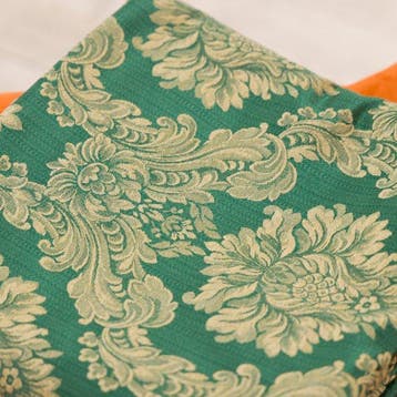 BA146 - Rare tissu damas jacquard italien – vert anglais,