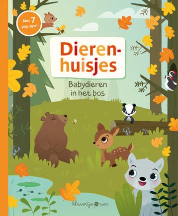 Babydieren in het bos / Pop-up boek Dierenhuisjes, Boeken, Verzenden, Zo goed als nieuw, Dierenhuisjes