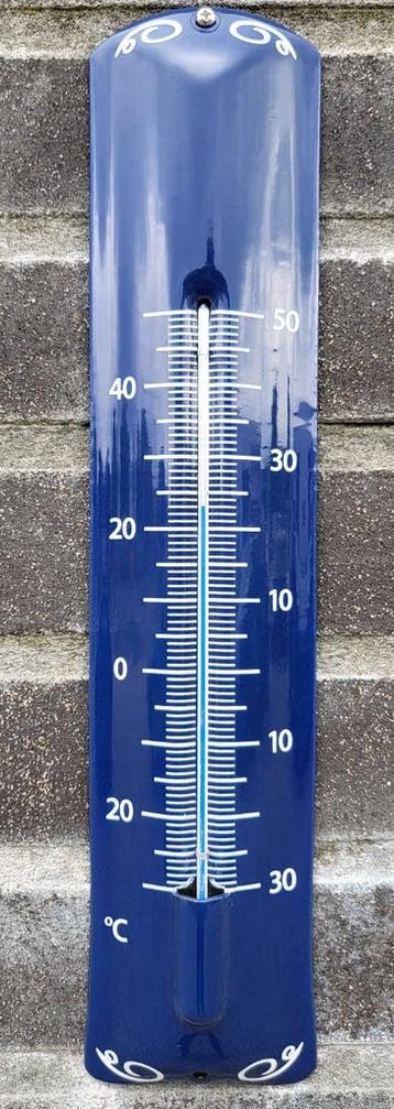 Thermometer deco blauw, Verzamelen, Merken en Reclamevoorwerpen, Verzenden, Nieuw