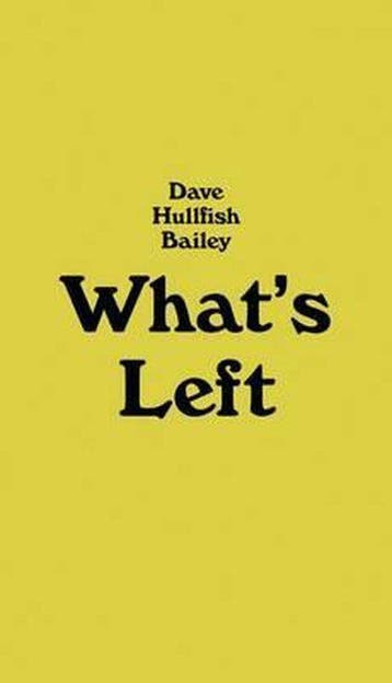 Dave Hullfish Bailey - Whats Left 9781933128368, Verzenden, Emily Pethick