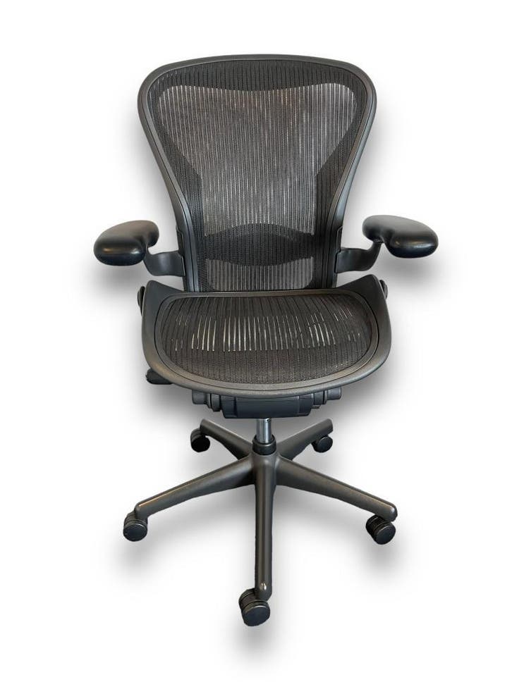 Herman Miller Aeron Maat B, Huis en Inrichting, Bureaustoelen, Bureaustoel, Overige kleuren, Zo goed als nieuw, Ergonomisch, Verzenden