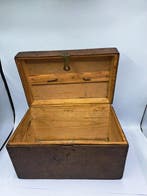 Kist - Vurenhout - Hout - Opbergkist, Antiek en Kunst, Curiosa en Brocante