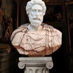 da una dimora Romana - Buste, Monumentale Imperatore Romano