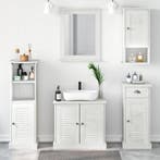 vidaXL Badkamermeubel Set VIGO 5 pcs Antiek wit Massief, Verzenden, Nieuw
